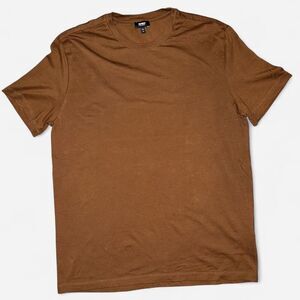 Express Men's Brown Short Sleeve Cotton T-Shirt